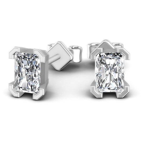 Original 925 sterling silver Radiant Cut 4ct Diamond Dangle Earring Jewelry  Party Wedding Drop Earrings for Women Bridal - AliExpress